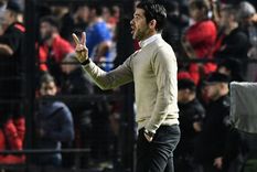 El DT se marchó conforme por el triunfo. Foto: Twitter TyC Sports El DT se marchó conforme por el triunfo. Foto: Twitter TyC Sports