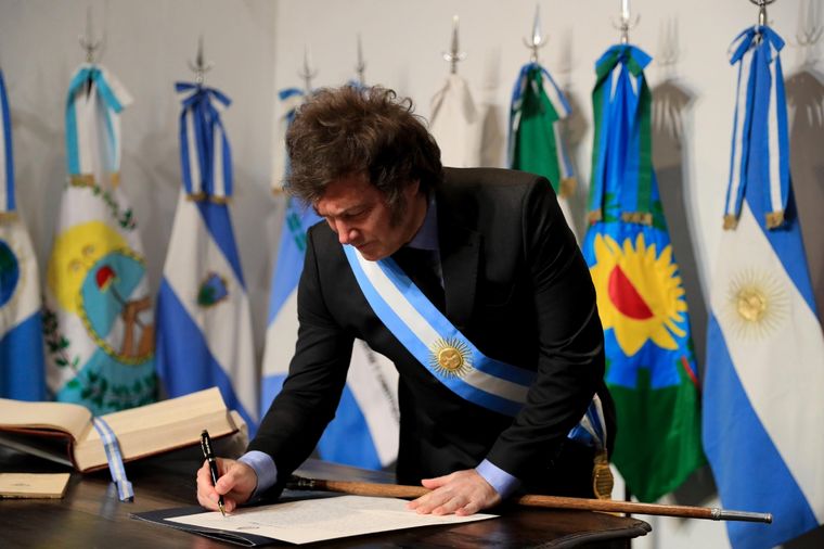 Presidente Javier Milei. Foto: X @OPRArgentina