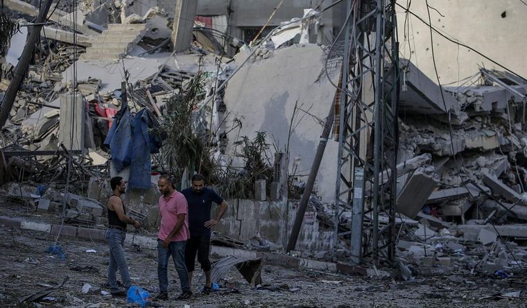 Gaza, destruida por Israel y sus bombas. Foto: Efe.