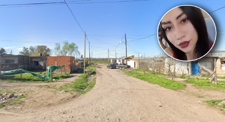 La víctima del crimen y el lugar donde la hallaron Foto: gentileza  Primer Plano Online