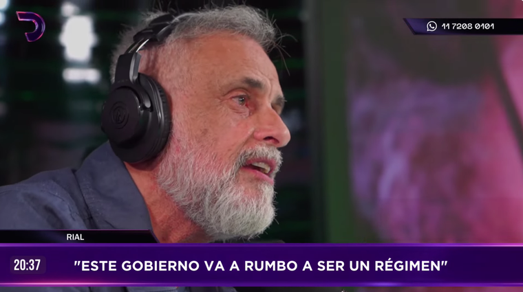 El periodista y una declaración polémica.