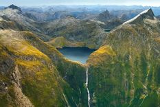 Vista aérea del Parque Nacional de Fiordland, Nueva Zelanda. Foto: Getty Images
