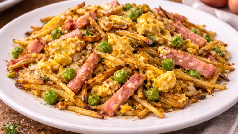 Revuelto gramajo casero: receta fácil, rápida y deliciosa Revuelto gramajo casero: receta fácil, rápida y deliciosa