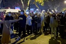 Protestas en Shanghái. Foto: GETTY IMAGES