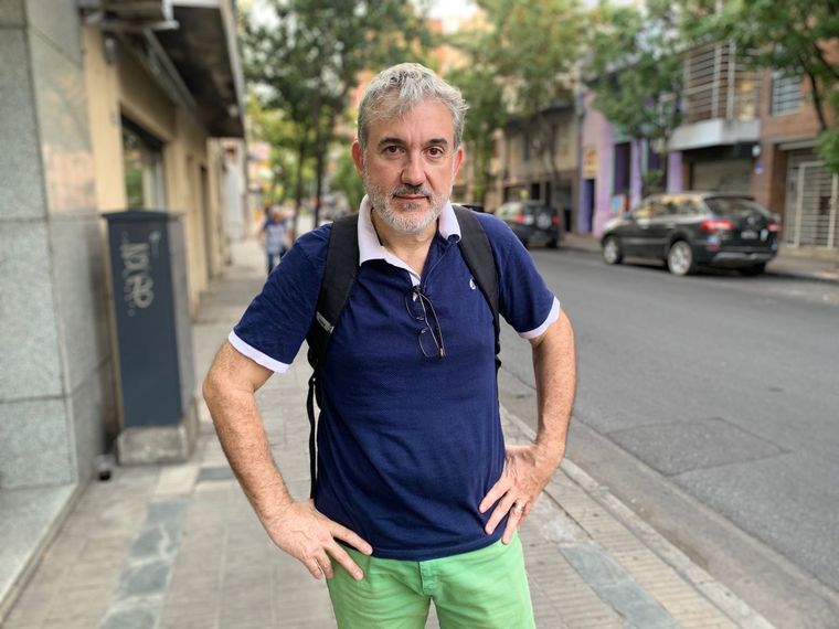 Guillermo Mengarelli, el pediatra rosarino que se puso al frente de una marcha contra la inseguridad. Foto: Milagros Moreni