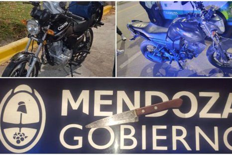 Dos motos retenidas por infracciones y un cuchillo secuestrado a un malviviente durante los controles en el Gran Mendoza. Dos motos retenidas por infracciones y un cuchillo secuestrado a un malviviente durante los controles en el Gran Mendoza.