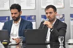 &nbsp;Leonardo Fernández, director de Gestión y Fiscalización Ambiental; y Jerónimo Shantal, director de Minería.&nbsp;