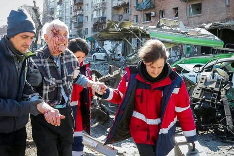 Los civiles de Ucrania padecen la guerra con Rusia. Foto: Efe. Los civiles de Ucrania padecen la guerra con Rusia. Foto: Efe.