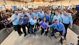 Intendentes, legisladores y dirigentes del PJ mendocino unidos en las elecciones del 2023. Imagen de archivo Foto: Prensa PJ
