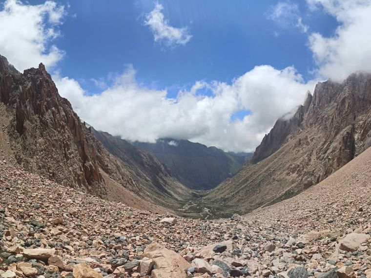 El Cajón de Arenales, donde se produjo este lunes la muerte del turista francés.&nbsp;
