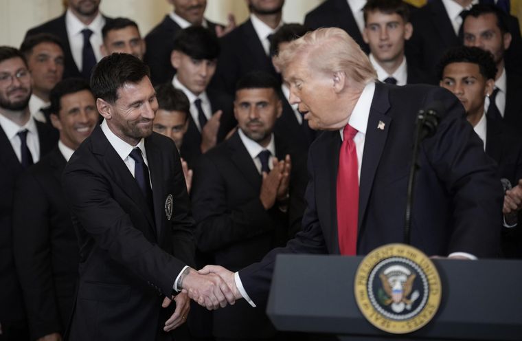 Messi y el Inter Miami se reunieron con Trump en la Casa Blanca.