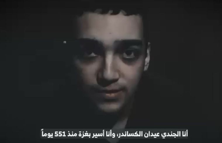 Edan Alexander, el único rehén con nacionalidad estadounidense que queda vivo en Gaza. Foto: Captura de video