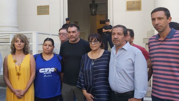 La presentación de Gremios Estatales Unidos en marzo. Foto: Prensa Judiciales