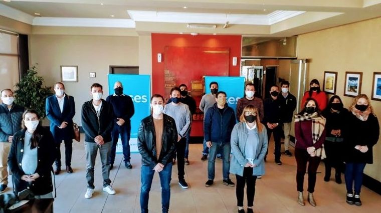 Los jefes de ANSES en Mendoza.