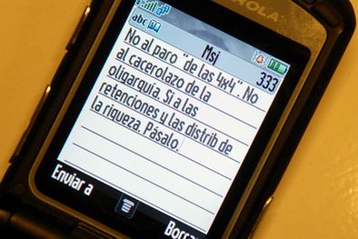 MDZol | El mensaje que invita a la contramarcha. Foto: MDZ