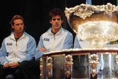 Nalbandian y Del Potro, lejos de la Ensaladera en 2008. Foto: Télam