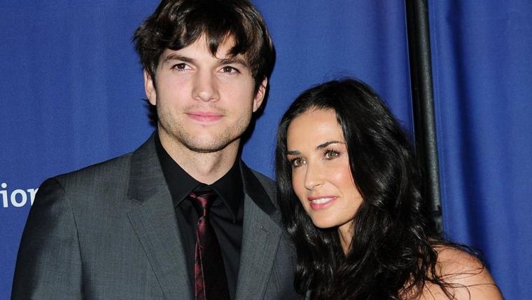 Demi Moore y Ashton Kutcher Foto: Instagram