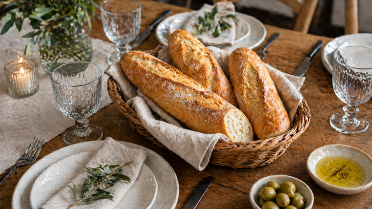 Receta de pan francés crocante Receta de pan francés crocante