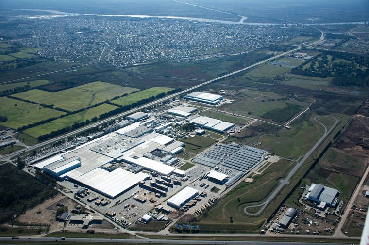 La planta de Toyota Argentina en Zárate.