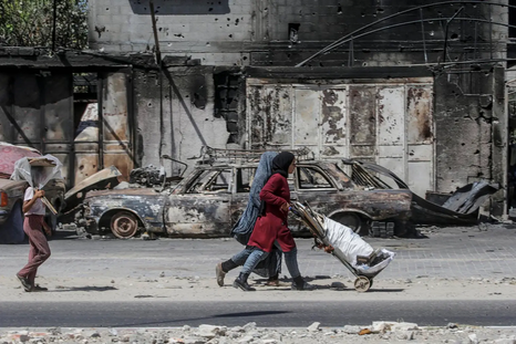 Israel ha llevado el pavor a la Franja de Gaza. Foto: EFE