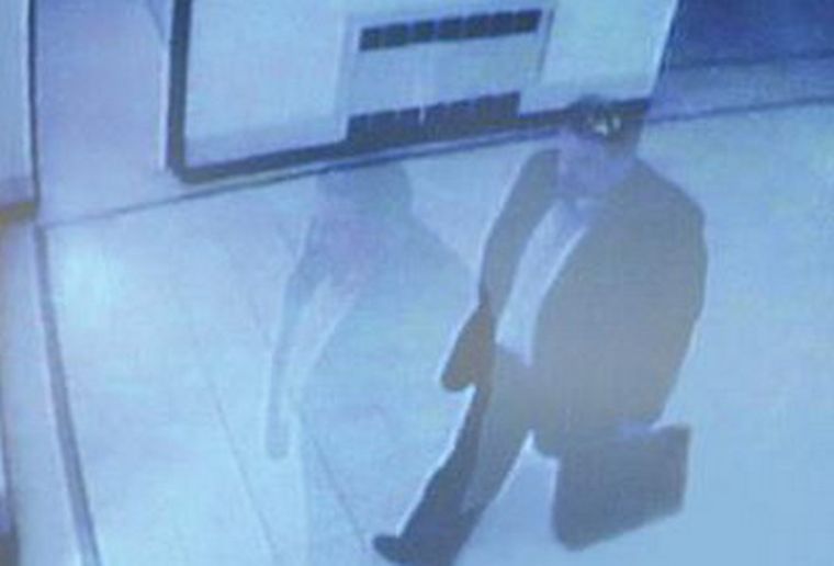 Larosa fue filmado caminando los pasillos del Ministerio de Economía. Foto: web