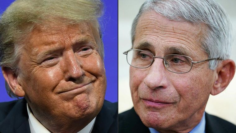 Trump y Fauci.