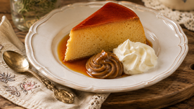 Receta irresistible de flan con dulce de leche y crema Receta irresistible de flan con dulce de leche y crema