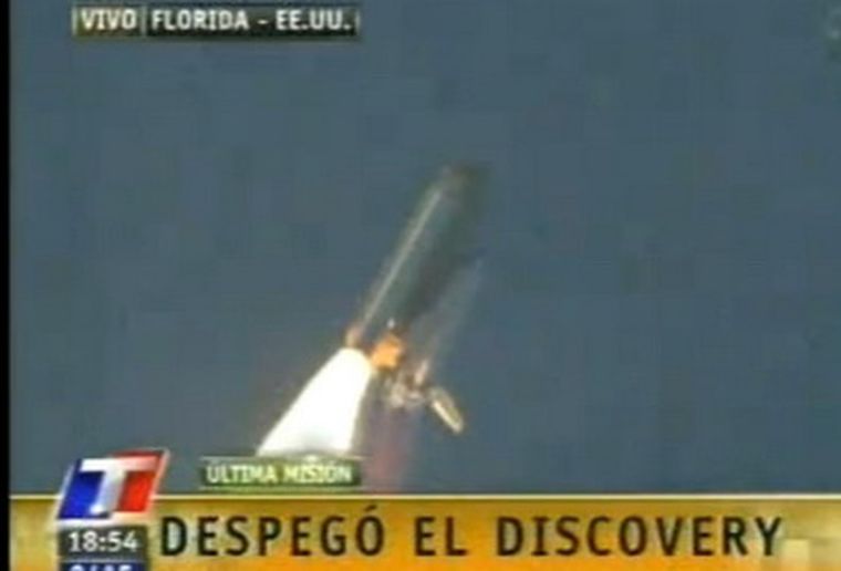El despegue fue imponente. Foto: Captura de TV