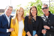 Adolfo Bermejo, Fernández Sagasti, Marisa Uceda y Alejando Bermejo Foto: Twitter Marisa Uceda