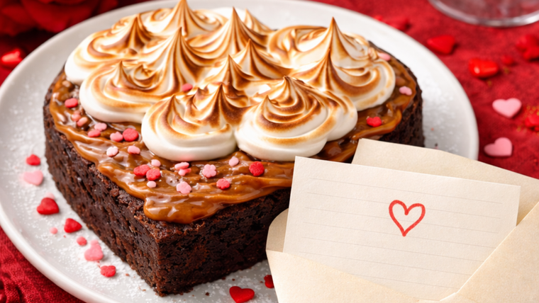 Brownie de San Valentín receta dulce para enamorar Brownie de San Valentín receta dulce para enamorar