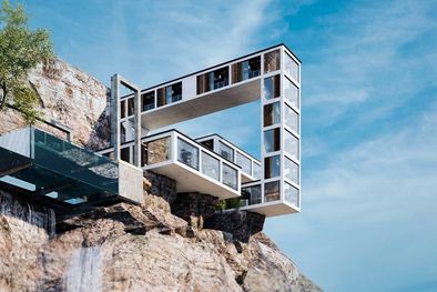 MDZol | Mountain House, una casa familiar en un acantilado ubicada en la isla Quadra, Columbia Británica, Canadá. Esta obra maestra fue diseñada por el arquitecto iraní  Milad Eshtiyaghi. Foto: amazingarchitecture.com