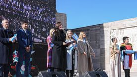 Victoria Villarruel encabezó el acto por el Día de la Bandera en Rosario en 2025 Victoria Villarruel encabezó el acto por el Día de la Bandera en Rosario en 2025