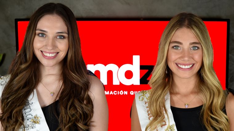 Agostina Saua y Rocío Neila, Reina y Virreina de la Vendimia 2024 hablaron con MDZ. Foto: Rodrigo DAngelo / MDZ