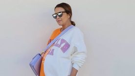Paula Echevarría nos da las claves para vestir cancheras con zapatillas durante el embarazo Foto: Europa Press