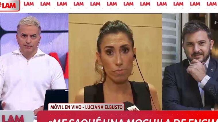 La periodista brindó un móvil en vivo para LAM y contó detalles sobre la polémica con el conductor de C5N. Foto: Captura pantalla América TV
