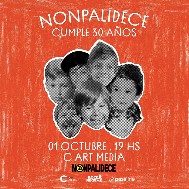 Nonpalidece festejará sus 30 años en C Art Media. Nonpalidece festejará sus 30 años en C Art Media.