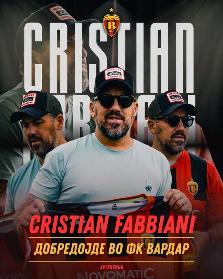 El Ogro Fabbiani es el nuevo entrenador del FK Vardar de Macedonia del Norte. El Ogro Fabbiani es el nuevo entrenador del FK Vardar de Macedonia del Norte.