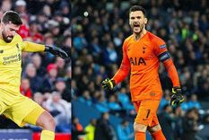 Alisson Becker del Liverpool y Hugo Lloris, arquero del Tottenham Hotspur F. C. Alisson Becker del Liverpool y Hugo Lloris, arquero del Tottenham Hotspur F. C.