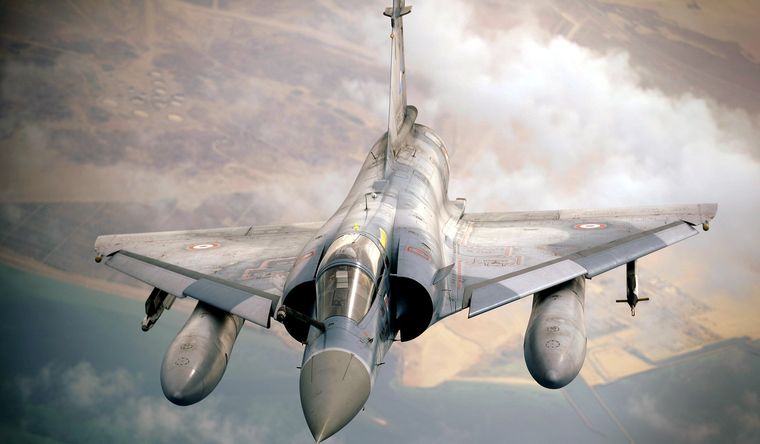 Un caza Mirage 2000, ahora usado en Ucrania. Foto: Wikipedia.