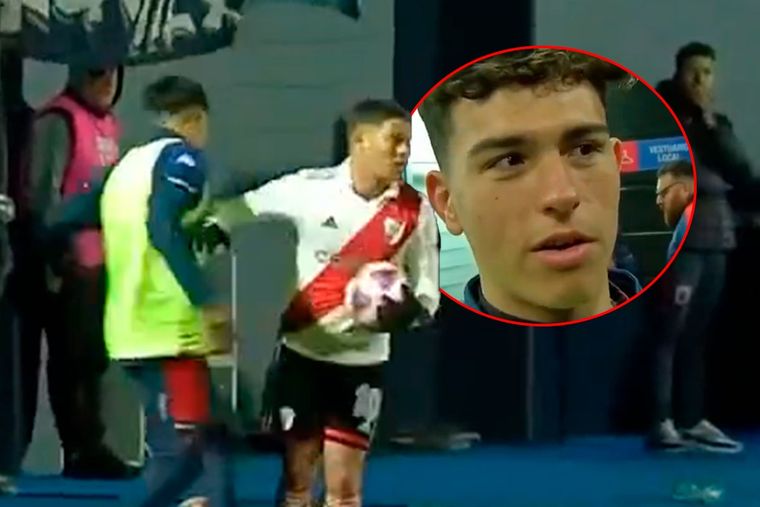 Juanfer se cruzó con un alcanzapelotas en el Tigre-River que terminó en empate.