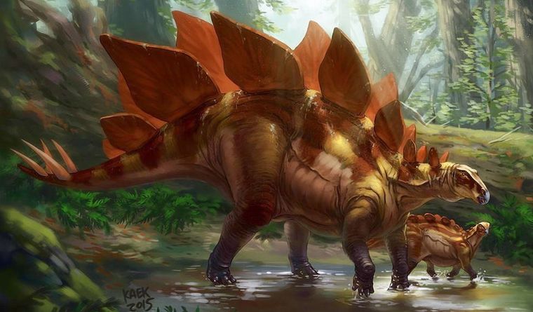 El estegosaurio vivió hace unos 130 millones de años. Foto: Dpa.