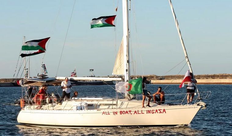 La flotilla a Gaza fue detenida por Israel. Foto Efe