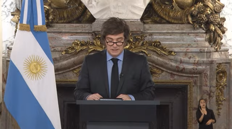Javier Milei grabó un mensaje de 15 minutos para presentar el Presupuesto 2026.