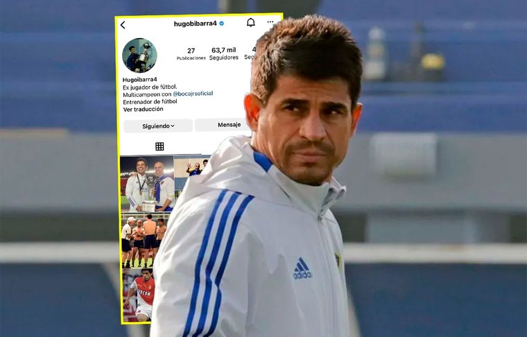 Hugo Ibarra solo sigue a un jugador del plantel actual de Boca en Instagram.