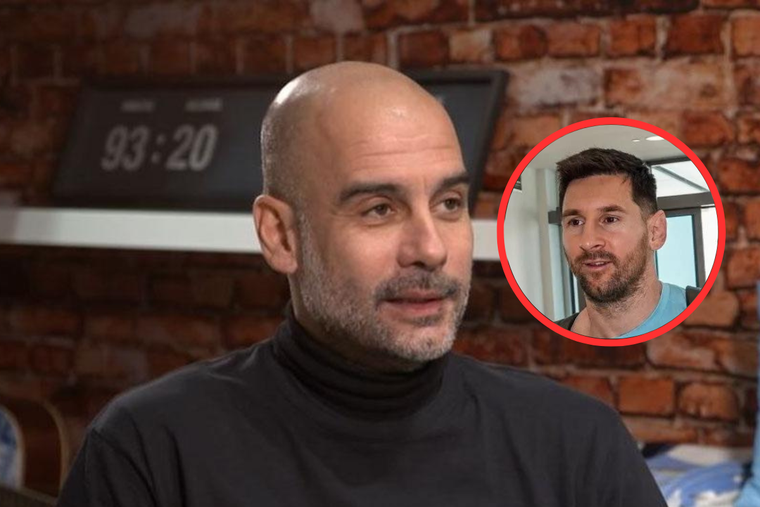 Guardiola habló sobre el futuro de Messi Foto: DAZN