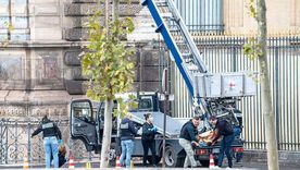 La escalera mecánica utilizada en el robo del Louvre el 19 de octubre. La escalera mecánica utilizada en el robo del Louvre el 19 de octubre.
