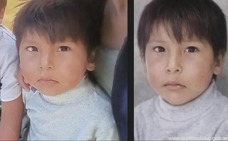 Foto de Lian Gael Flores, actualizada a cómo se vería 12 meses después de su desaparición, y realizada con IA.&nbsp;