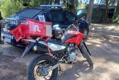 La moto robada en la que circulaba el delivery, que quedó complicado con la Justicia.&nbsp;