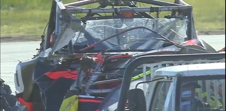 El impactante choque del hijo del Gurí Martínez en el TC Pick Up. Foto: Captura de video