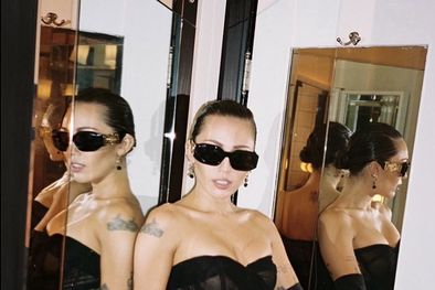 MDZol | Total black, el look elegido por Miley para celebrar su cumpleaños número 31. Foto: Instagram: @mileycyrus